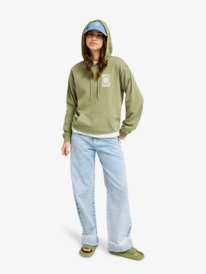 3 Surf Stoked Terry Vint - Hoodie for Women Green ERJFT05062 Roxy