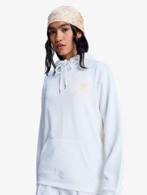 0 Surf Stoked Terry Vint - Sweat &agrave; capuche pour Femme Blanc ERJFT05062 Roxy