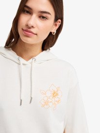 2 Surf Stoked Terry Vint - Sweat &agrave; capuche pour Femme Blanc ERJFT05062 Roxy