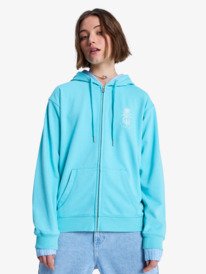 0 Surf Stoked Zip Terry - Zip-Up Hoodie for Women Blue ERJFT05063 Roxy