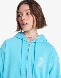 2 Surf Stoked Zip Terry - Zip-Up Hoodie for Women Blue ERJFT05063 Roxy