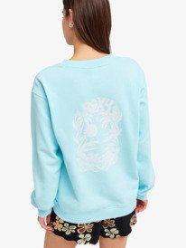 6 Surf Stoked Terry Vint - Sweatshirt for Women Green ERJFT05064 Roxy