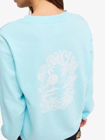 7 Surf Stoked Terry Vint - Sweatshirt for Women Gr&oslash;n ERJFT05064 Roxy