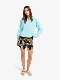 5 Surf Stoked Terry Vint - Sweatshirt for Women Green ERJFT05064 Roxy