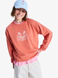 0 Surf Stoked Terry Vint - Sweat pour Femme Rose ERJFT05064 Roxy