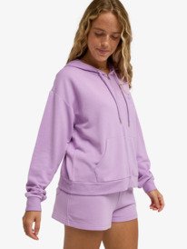 1 Surfing By Daylight - Sweat à capuche zippé pour Femme Violet ERJFT05065 Roxy