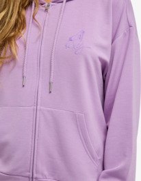 2 Surfing By Daylight - Sweat à capuche zippé pour Femme Violet ERJFT05065 Roxy