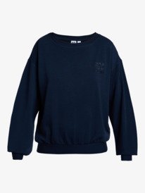 6 Surfing By Moonlight - Super-Soft Lounge Top for Women Black ERJFT05067 Roxy