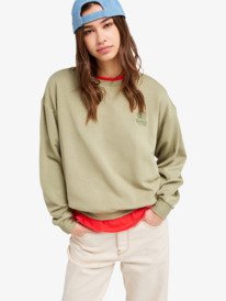 6 Surfing By Moonlight - Super-Soft Lounge Top for Women Green ERJFT05067 Roxy