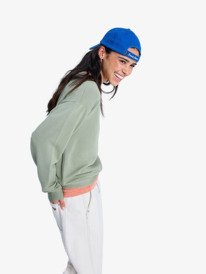 1 Surfing By Moonlight - Sweat doux et confortable pour Femme Vert ERJFT05067 Roxy