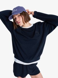 0 Surfing By Moonlight - Super-Soft Lounge Top for Women Black ERJFT05067 Roxy