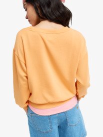 5 Surfing By Moonlight - Top Lounge super suave para Mulher Laranja ERJFT05067 Roxy