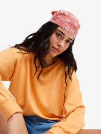 6 Surfing By Moonlight - Top Lounge super suave para Mulher Laranja ERJFT05067 Roxy