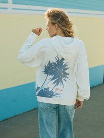 1 Lineup Oversized - Oversized Hoodie for Women White ERJFT05068 Roxy