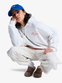 7 Lineup Oversized - &Uuml;bergro&szlig;er Kapuzenpulli f&uuml;r Frauen Weiss ERJFT05068 Roxy