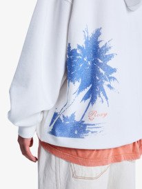 3 Lineup Oversized - &Uuml;bergro&szlig;er Kapuzenpulli f&uuml;r Frauen Weiss ERJFT05068 Roxy