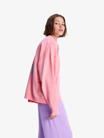 1 Lineup Oversized - Oversized Sweater voor Dames Pink ERJFT05069 Roxy