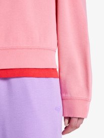 3 Lineup Oversized - Oversized Sweater voor Dames Pink ERJFT05069 Roxy