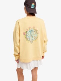 4 Lineup Oversized - Oversized Sweatshirt for Women Gul ERJFT05069 Roxy