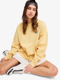 6 Lineup Oversized - Oversized Sweatshirt for Women Gul ERJFT05069 Roxy