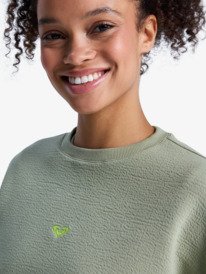 3 Rise & Vibe - Sweat de sport pour Femme Vert ERJFT05074 Roxy