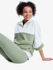 6 Ess Energy New - Workout Sweatshirt for Women Green ERJFT05076 Roxy