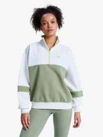 0 Ess Energy New - Workout Sweatshirt for Women Green ERJFT05076 Roxy