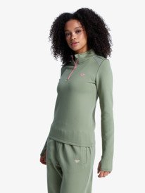 1 Boundless Spirit Tech - Atmungsaktives Longsleeve f&uuml;r Frauen Gr&uuml;n ERJFT05079 Roxy