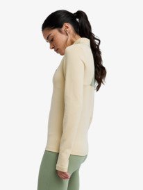 1 Boundless Spirit Tech - Haut à manches longues respirant pour Femme Beige ERJFT05079 Roxy