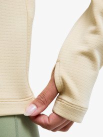 4 Boundless Spirit Tech - Haut à manches longues respirant pour Femme Beige ERJFT05079 Roxy