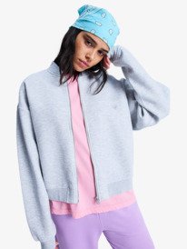 0 Always Happy - Veste bomber polaire pour Femme Gris ERJFT05081 Roxy