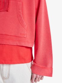 3 Stars Catcher - Kapuzenpulli mit Halbrei&szlig;verschluss f&uuml;r Frauen Rot ERJFT05083 Roxy