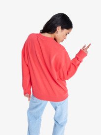 4 Lineup Terry - Sweatshirt para Mulher Vermelho ERJFT05087 Roxy