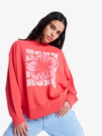 0 Lineup Terry - Sweatshirt para Mulher Vermelho ERJFT05087 Roxy