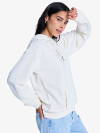 1 Vl Surf Stoked - Sweat à capuche pour Femme Blanc ERJFT05089 Roxy