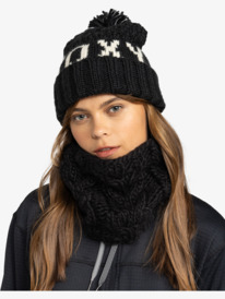 4 Tonic - Cuff Beanie for Women Black ERJHA04281 Roxy