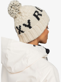 1 Tonic - Cuff Beanie for Women Beige ERJHA04281 Roxy