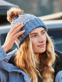 0 Blizzard - Gorro com dobra para Mulher Azul ERJHA04286 Roxy