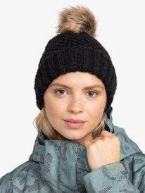 0 Blizzard - Bonnet à revers pour Femme Noir ERJHA04286 Roxy