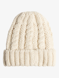 2 Tram - Gorro con Dobladillo para Mujer Beige ERJHA04287 Roxy