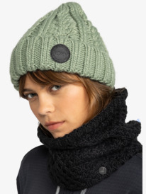 3 Tram - Bonnet à revers pour Femme Vert ERJHA04287 Roxy