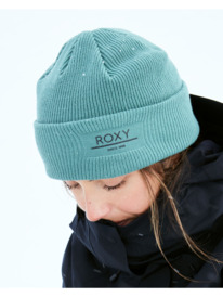 2 Folker - Gorro de malha canelada para Mulher Azul ERJHA04288 Roxy