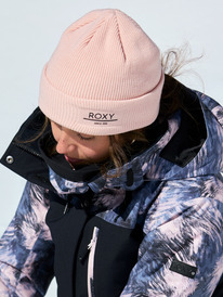 1 Folker - Bonnet en tricot côtelé pour Femme Rose ERJHA04288 Roxy