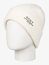 4 Folker - Gorro de malha canelada para Mulher Beige ERJHA04288 Roxy