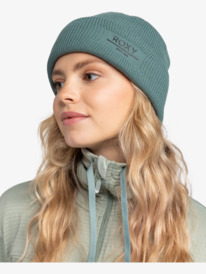 4 Folker - Bonnet en tricot côtelé pour Femme Bleu ERJHA04288 Roxy