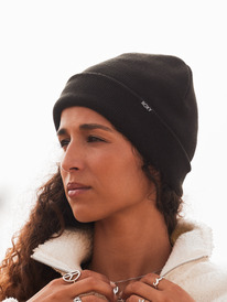 0 Tropical Snow - Cuff Beanie for Women Black ERJHA04309 Roxy