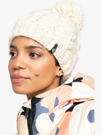 5 Winter - Bonnet épais pour Femme Beige ERJHA04325 Roxy