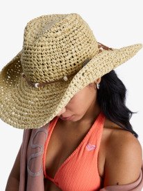1 Cherish Summer - Cowboy Hat for Women Beige ERJHA04439 Roxy