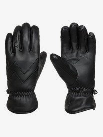 3 Roxy Jetty - Guantes de cuero snowboard/ esquí para Mujer Negro ERJHN03196 Roxy