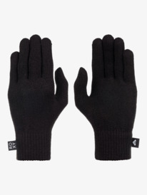 1 Tropical Snow  - Knitted Gloves for Women Black ERJHN03257 Roxy